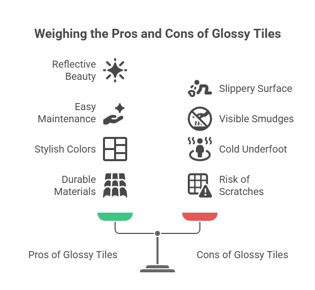Pros and Cons of Using Glossy Tiles for Bedroom Flooring